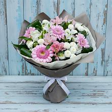 Букет цветов из:  Герберы, Альстромерии и Хризантемы в Обояни