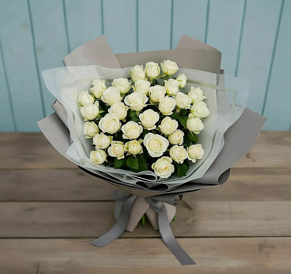 Букет Белоснежная нежность в Обояни