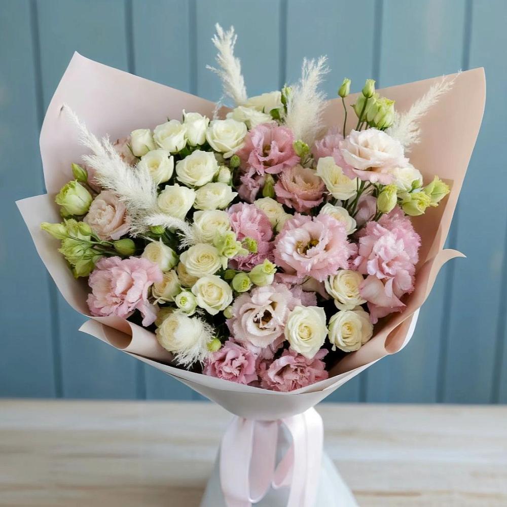 Букет цветов из: Альстромерии и Розы в Обояни