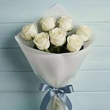 Букет 7 Белых роз Эдлесс Лав #REPLACE_PRED# Обояни