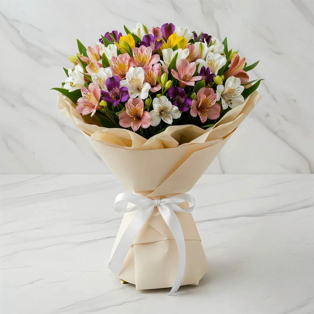 Букет цветов из: Альстромерии в Обояни