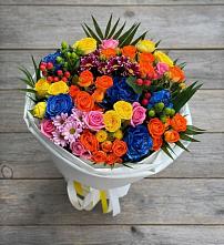Букет цветов из:  Розы и Хризантемы в Обояни