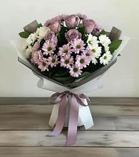 Букет цветов из:  Хризантемы и Розы #REPLACE_PRED# Обояни