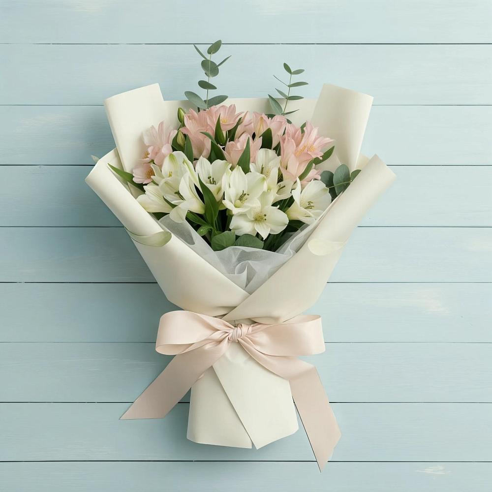 Букет цветов из: Альстромерии в Обояни