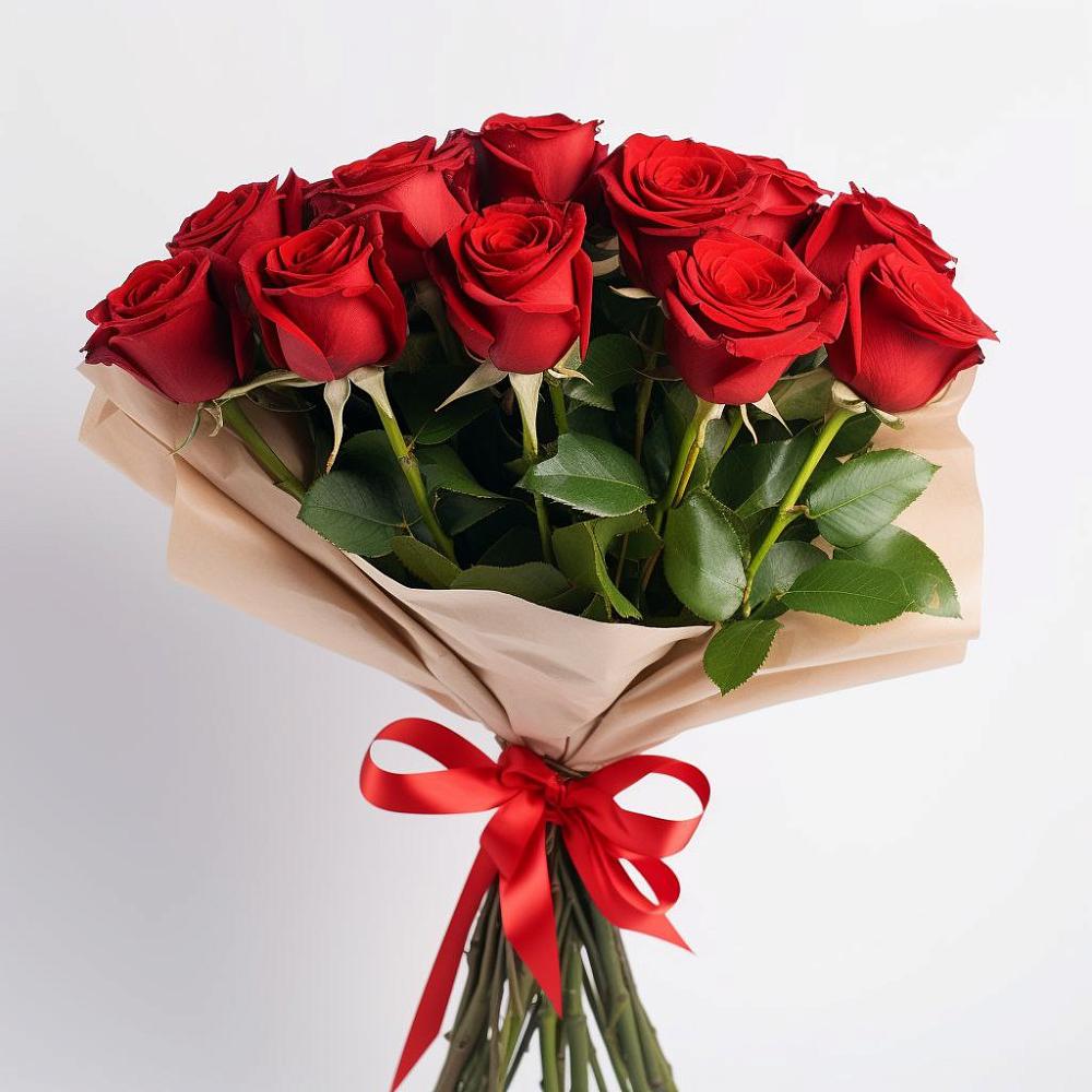 Букет 11 Красных роз Эдлесс Лав в Обояни
